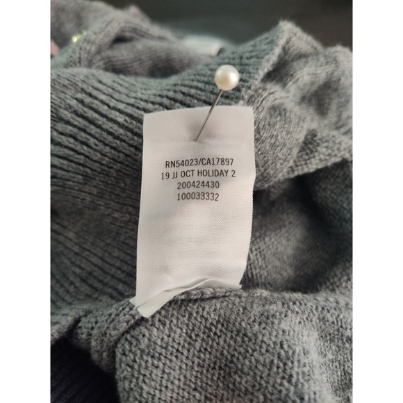 Janie and Jack Gray Pink Embroidered Cardigan Floral Feminine 6-12 months - Picture 7 of 7